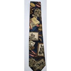 Vintage Hathaway Mens Neck Tie Equestrian Horse Racing Dressage  Silk Classic